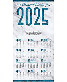 Calendar Cards: Blue Granite Calendar Card